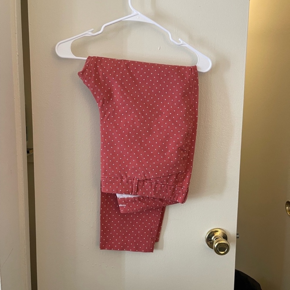 Old Navy Red Polka Dot Skinny Pants